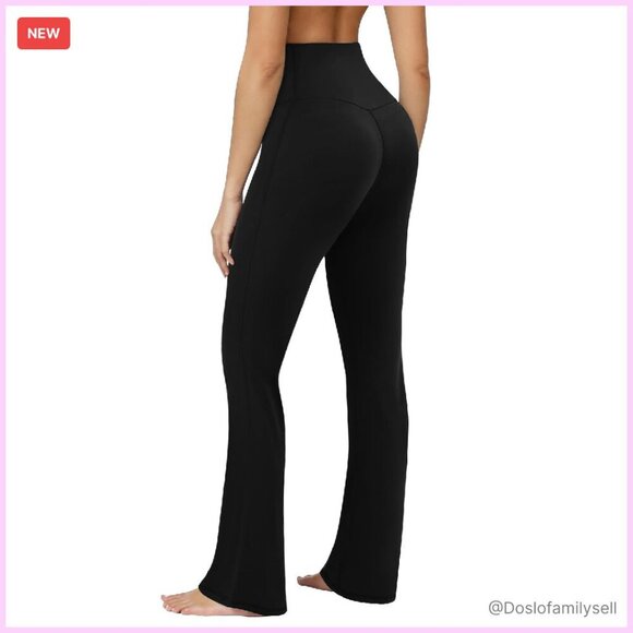 Pants - High Waisted Flare Leggings Seamless Yoga Pants Tummy Control Bootcut